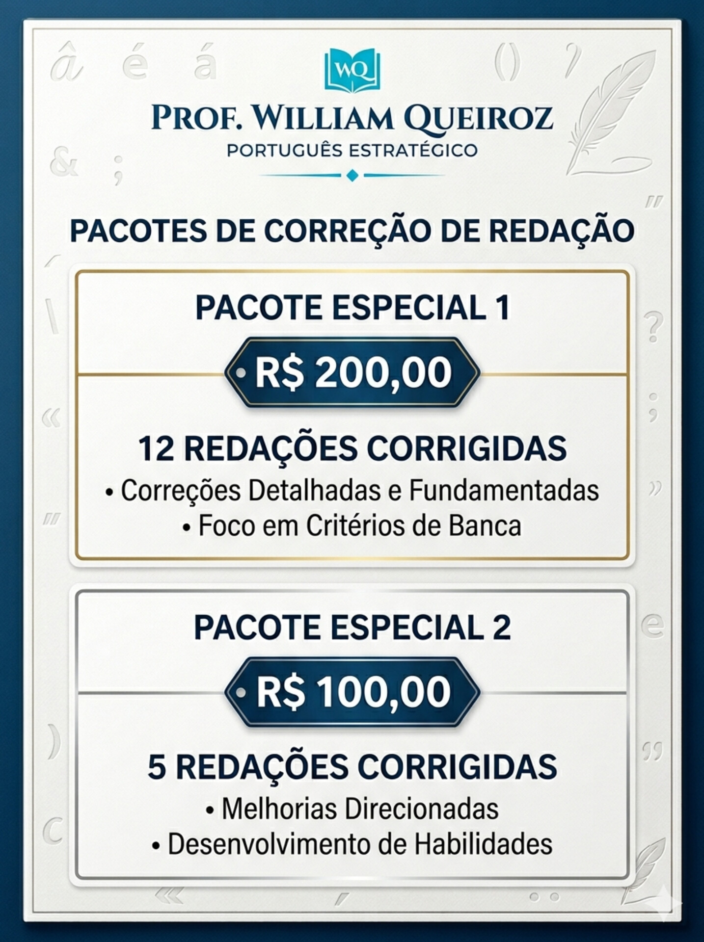 Correção de Redação
